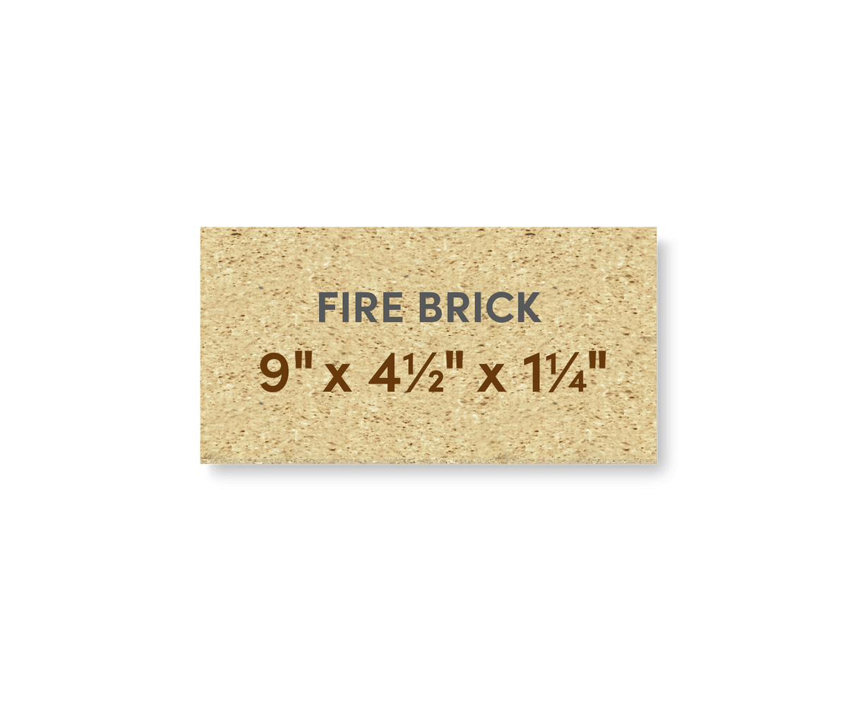 High Duty Hard Fire Brick 9" x 4-1/2" x 1-1/4"