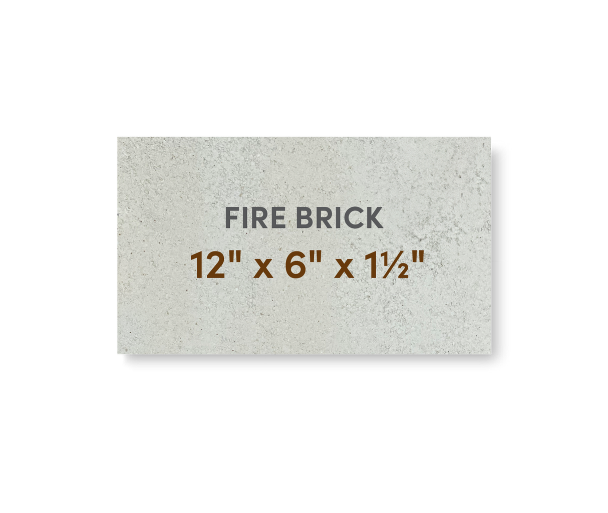 Super Duty Hard Fire Brick 12" x 6" x 1-1/2"