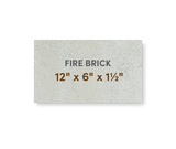 Super Duty Hard Fire Brick 12" x 6" x 1-1/2"