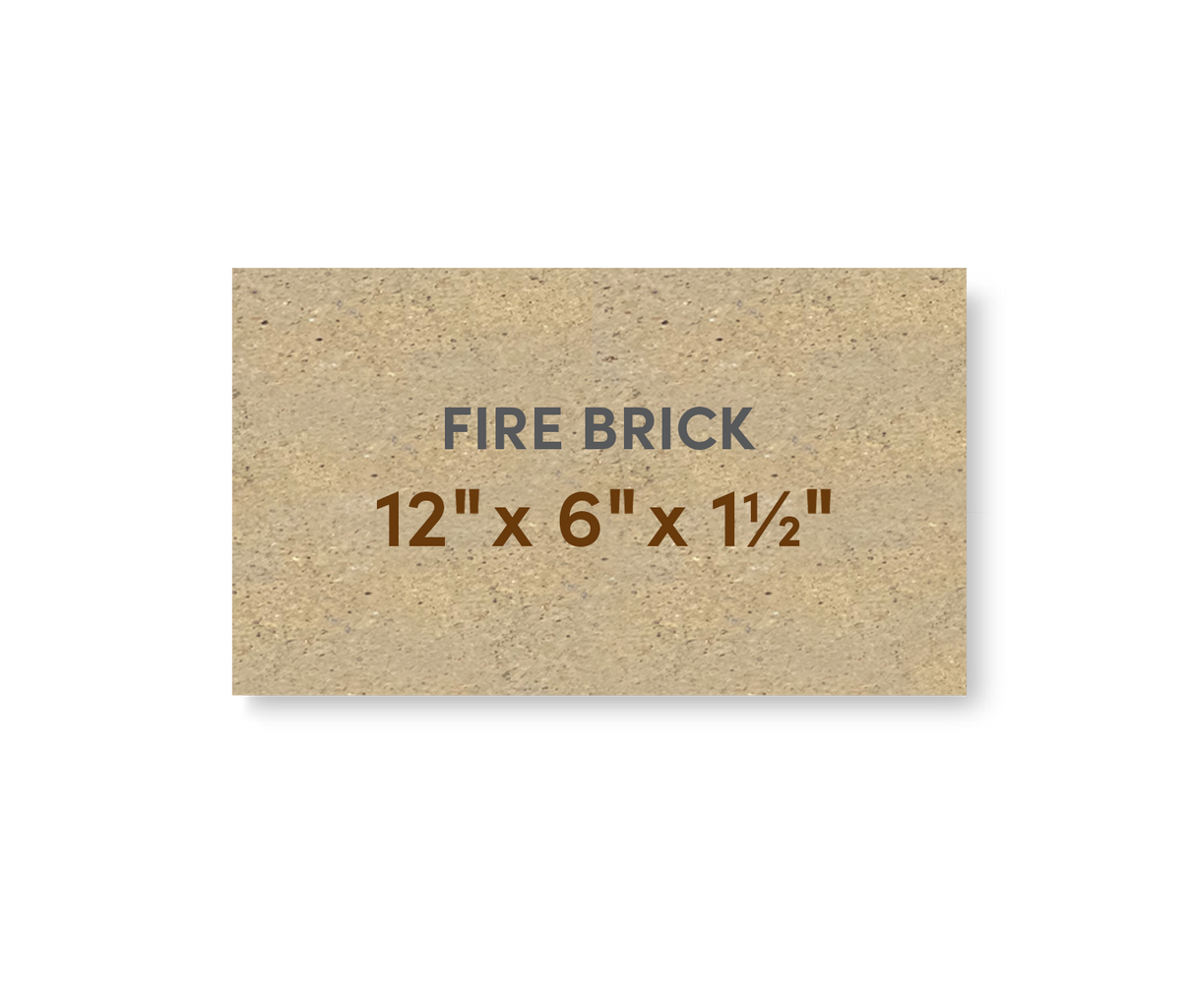 Super Duty Hard Fire Brick 12" x 6" x 1-1/2"