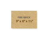 High Duty Hard Fire Brick 9" x 6" x 1-1/2"