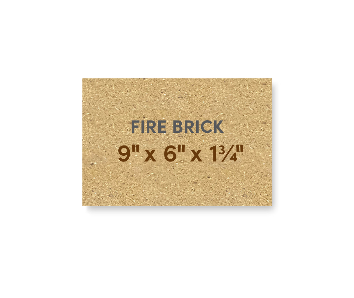 High Duty Hard Fire Brick 9" x 6" x 1-3/4"